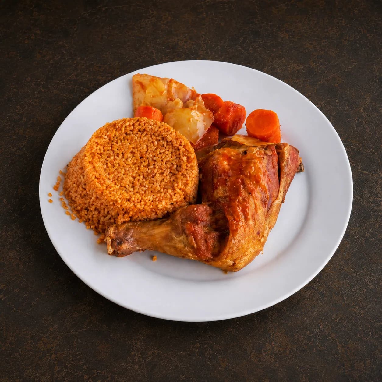 Riz rouge au poulet