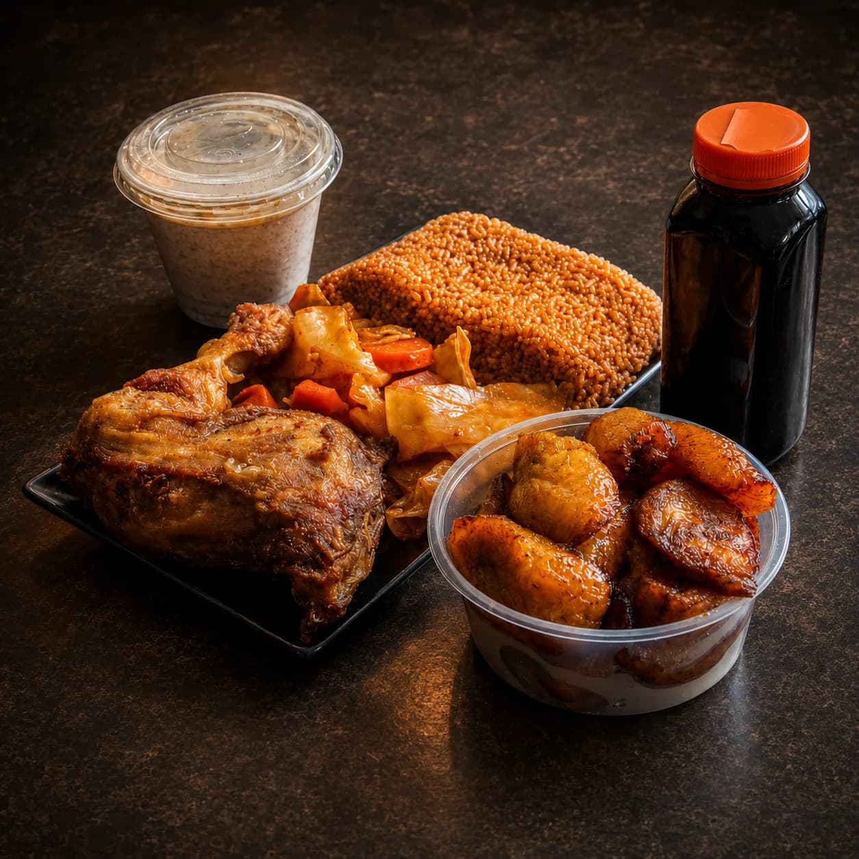 Formule riz, poulet & alloko
