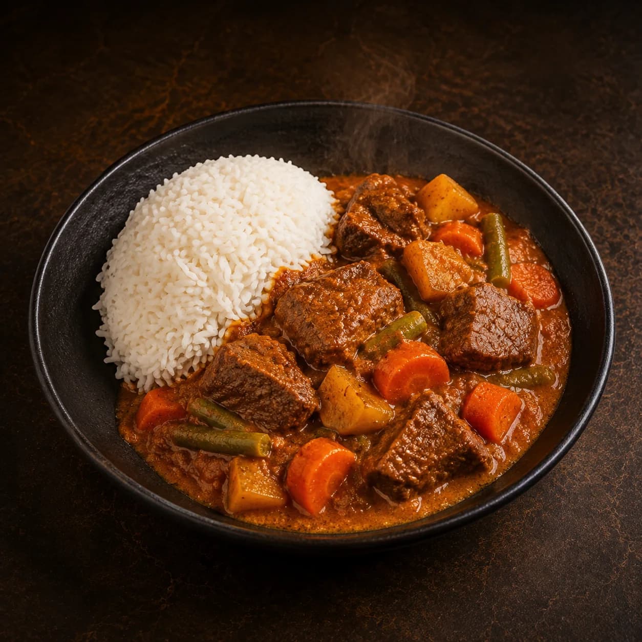 Sauce mafé & riz blanc