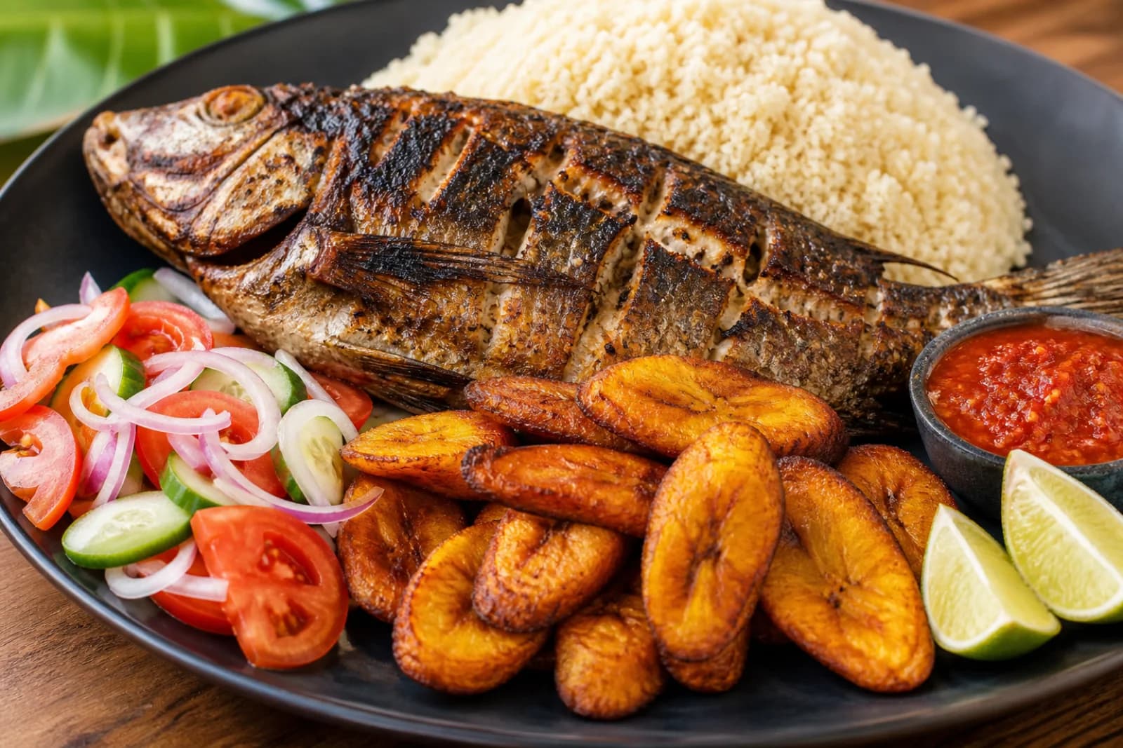 Attiéké poisson & alloco